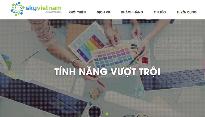 Công ty thiết kế website giới thiệu doanh nghiệp - Sky Việt Nam
