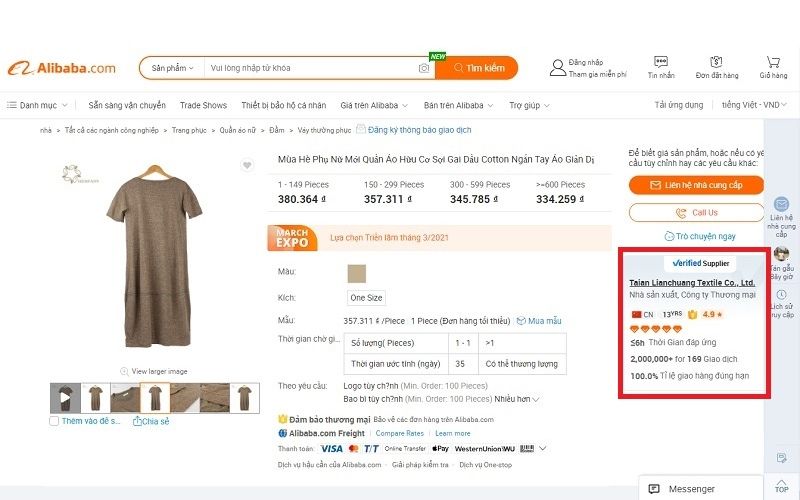 Tại sao nên nhập sỉ quần áo trên Alibaba?