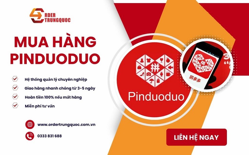 Dịch vụ mua hộ hàng Pinduoduo về Việt Nam tại Order Trung Quốc